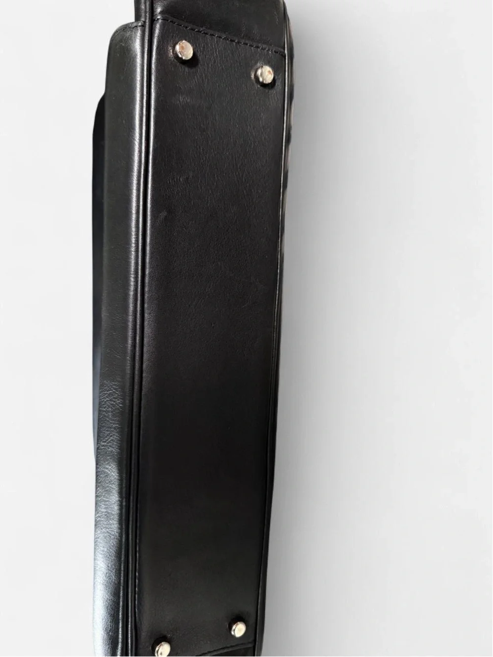 Coach Metropolitan 71899 Black Leather Messenger Bag Briefcase